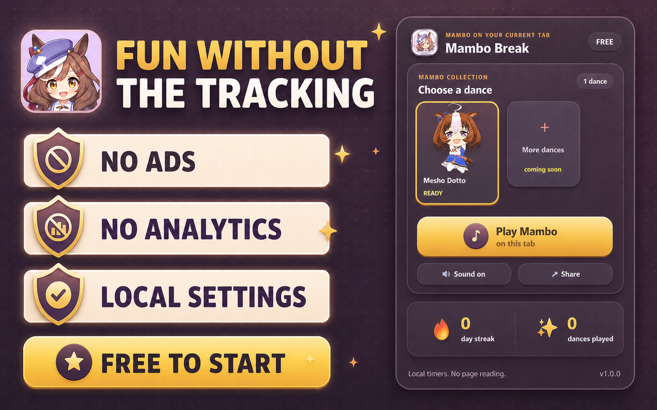 Fun without tracking screenshot